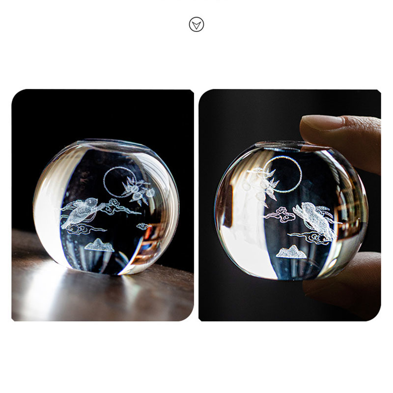 Moon Rabbit Crystal Lid Holder - Korean Tea Set review and price