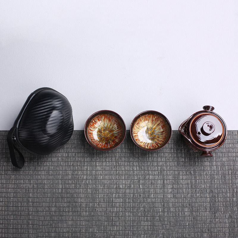 Portable ceramic teapot gaiwan - Korean Tea Set review and price