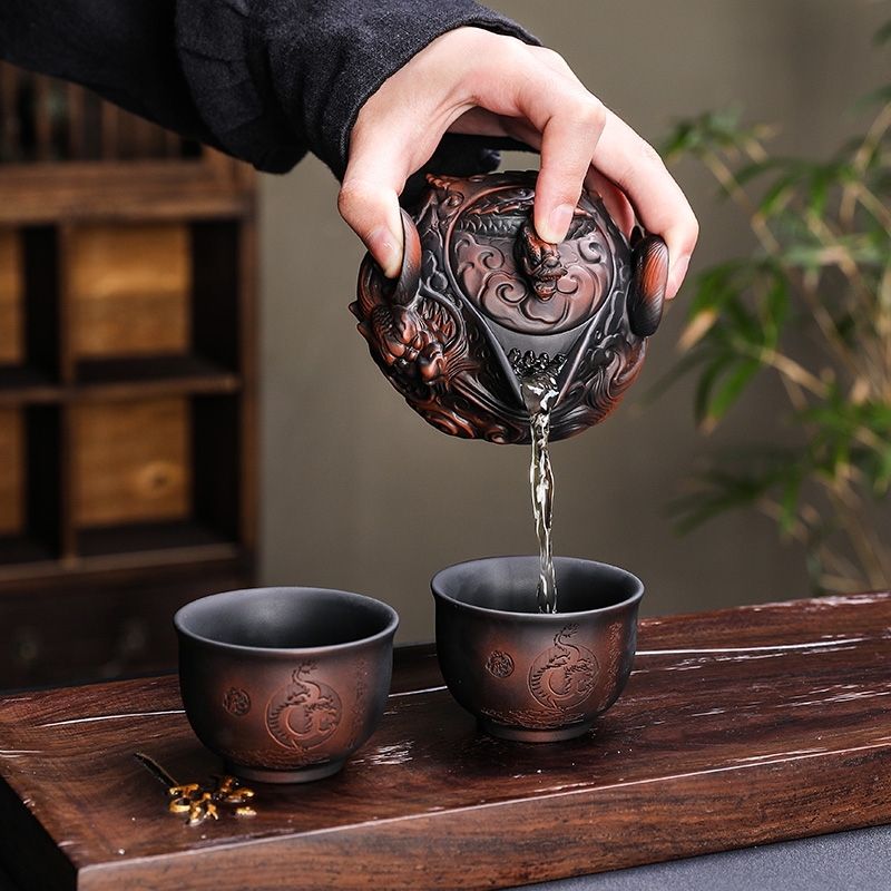 Chinese purple pottery handmad - Korean Tea Set review and price