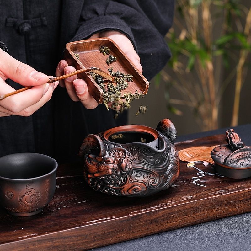 Chinese purple pottery handmad - Korean Tea Set review and price