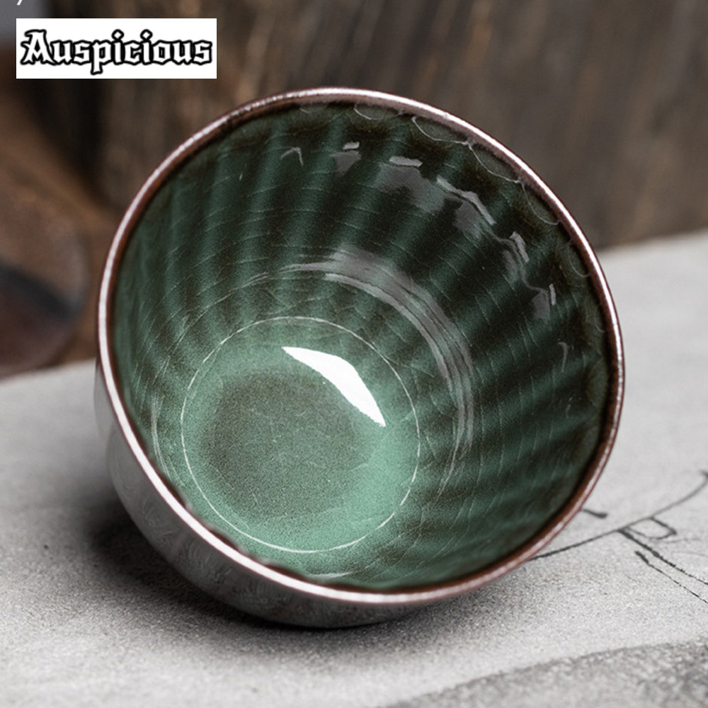 85ml Handmade Ge Kiln Iron Bod - Celadon Ceramic Cup review and price